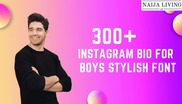 instagram bio for boys stylish font